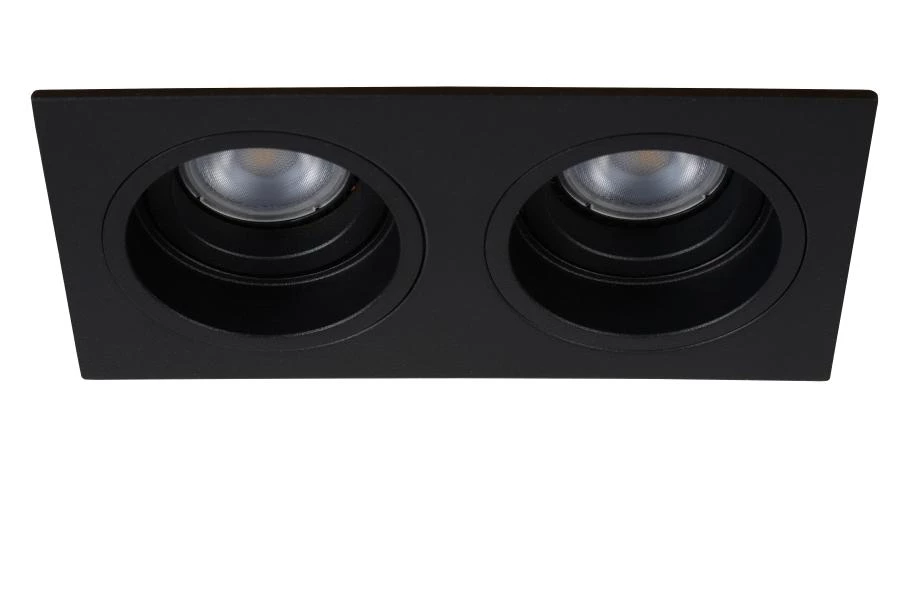 Lucide EMBED - Recessed spotlight - 2xGU10 - Black - turned off